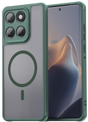 betterfon Hülle Kompatibel mit Motorola Edge 60 / Edge 60 Fusion Matte Handyhülle Magnet Case Schutzhülle |Stoßfest|Kratzfest | 100% Passgenau| Rundumschutz | Edge 60 / Edge 60 Fusion Grün