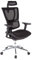 hjh OFFICE 652800 Profi Bürostuhl ERGOHUMAN Slim ergonomischer Bürostuhl mit Vollausstattung, Originales Design, Stoff/Netz Schwarz