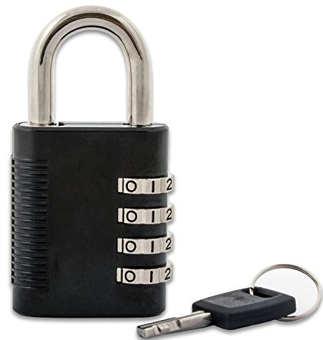 FJM Security SX-575 Combination Padlock with Key Override and Code Discovery, Pack of 2 with 1 Key