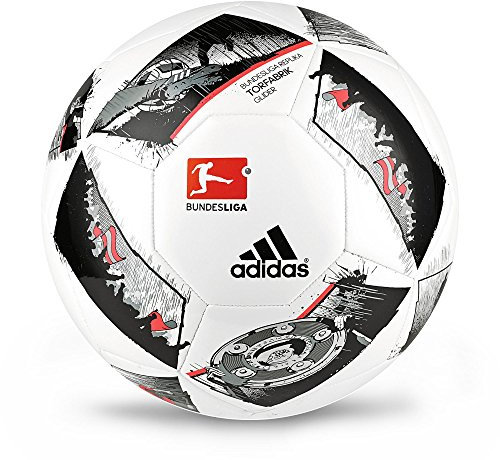 adidas DFL Glider Fußball, White/Black/Solar Red, 5