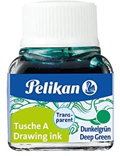 Pelikan A 523 Tusche A, 10 ml, dunkelgrün