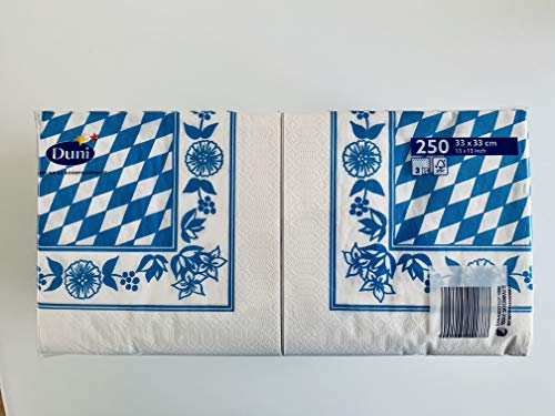 Duni 250 Zelltuch Servietten Bayrische Raute
