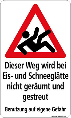 Hinweisschild - Winterdienst Eis-u. Schneeglätte - 308757-50cm x 30cm