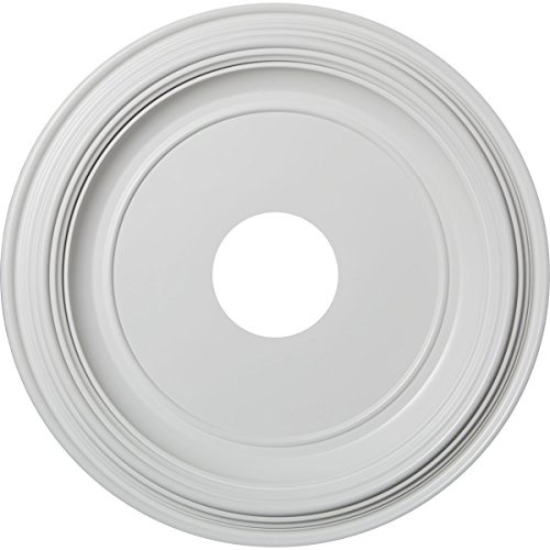 16OD x 3 1/2ID x 1 3/8P Traditional Thermoformed PVC Ceiling Medallion (Fits Canopies up to 9 1/2)