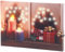 infactory LED Bild Fenster: Wandbild Weihnachtliches Fenster mit LED-Beleuchtung, 30 x 20 cm (LED Weihnachtsbilder Fenster, Leinwand Bild, Weihnachtsbeleuchtung)
