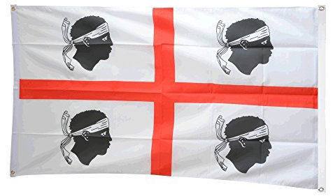 Flaggenfritze® Balkonflagge Italien Sardinien - 90 x 150 cm