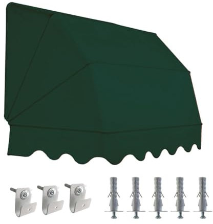 TENDAGGIMANIA Tenda da Sole per Esterno Cappottina da Esterno 4 Raggi - Misure: L.300 X S.120 CM - Tende da Sole TEMPOTEST SU MISURA con kit di montaggio - Anche tende da sole motorizzate