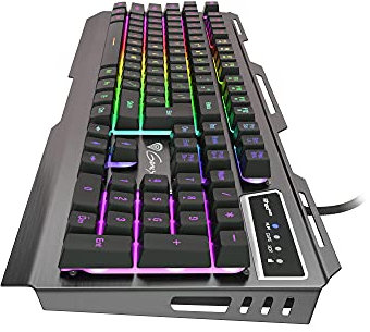 NATEC Genesis RHOD 420 Gaming RGB Backlight, USB, US Layout NKG-1234 Black
