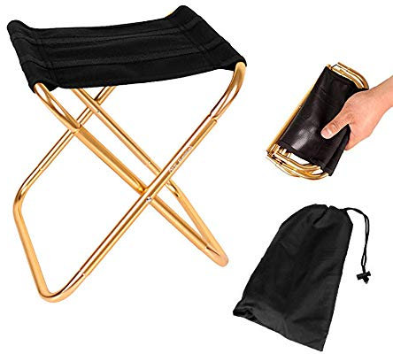 Sprießen Mini Tabouret Chaise de Camping Siège Assise Pliant Portable Pliable Ultra Léger Chaise, Hiking, BBQ, Jardin Pique-Nique Plage(28.5cm*24.5cm*22.5cm)