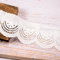 VU100 Scalloped Eyelet Spitzenband Weiß, 10 cm breit 4.57metres Baumwolle Spitzenstoff Blumen,zum Nähen Handwerk Hochzeit Deko, Dekoband Kleid Geschenkbox