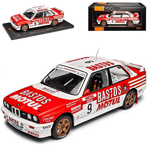 NEW B*M*W 3er E30 M3 Coupe Rally Tour De Corse 1988 Chatriot 1982-1994 1/18 IXO Modell Auto mit individiuellem Wunschkennzeichen
