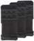 SAMGU 3 Pieces Bra Extender 3 Hook Black Elastic Stretchy Bra Extension Strap