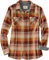 Legendary Whitetails Damen Cottage Escape Flannel Long Sleeve Plaid and Solid Color Clothes for Women, Fitted Button Down Langärmelig, Kürbisgewürz, Mittel