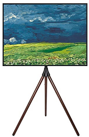 TECHLY 362572 Soporte de Suelo para TV LCD/LED/Plasma 32-65 Soporte de pie trípode de Nogal Oscuro