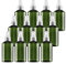 TIANZD 12 Pieces Empty 150 ml Green PET Plastic Fine Mist Pump Spray Bottles with Clear Sprayer for Cosmetic Perfume Water Travel Portable Containers Refillable, 2x Funnel