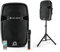 Caliber Bluetooth Party Lautsprecher - Musikbox - Karaoke-Set - Aux, SD-Karte und USB -Eingabe - HPA605BT - 250 Watt - einschließlich Mikrofon - 3 Stunden Akkulaufzeit - Schwarz