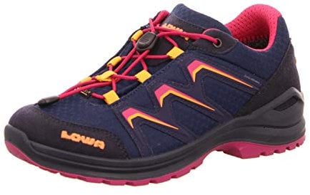 LOWA Maddox GTX Lo Junior 36-40 Blau - Gore-Tex Wasserdichter Leichter Kinder Gore-Tex Multifunktionsschuh, Größe EU