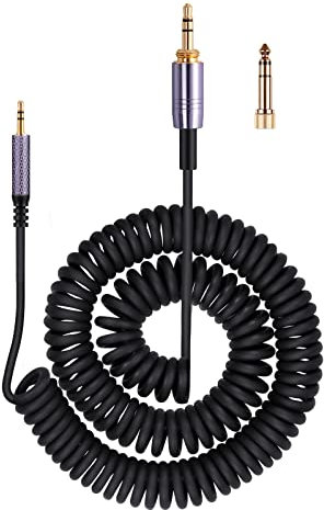 Cavo audio a spirale di ricambio per cuffie Bose QC45 (QuietComfort 45) / QC35 / QC25 / NC700, da 2,5 mm a 3,5 mm (1/8) prolunga AUX da 1,2 m a 4,3 m