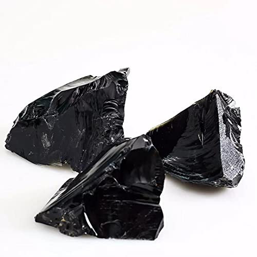 XUQULI Cristaux naturels et Pierres 150g-210g Naturel Black Obsidienne Spécimen Specimen Cristaux Curiures Décoratifs d'intérieur 1PC pour la décoration