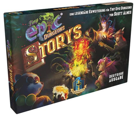 Gamelyn Games, Tiny Epic: Dungeons – Storys, Erweiterung, Familienspiel, Dungeon Crawler, 1-4 Spieler, Ab 12+ Jahren, 30+ Minuten, Deutsch