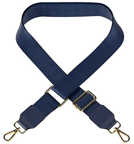 EAZY CASE Verstellbarer Taschengurt, Ersatz Schultergurt für Handtaschen, Schulterriemen für Umhängetaschen, breiter Taschenriemen für Taschen und Tragetaschen, DIY Taschenband, Dunkel Blau