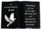 Widdle Gifts Ltd Grabschmuck, offenes Buch, Schwarz mit Taube, 9054