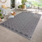 Carpetsale24 In- & Outdoor Teppich Wetterfest 80 x 150 cm Läufer Sisaloptik Grau - Teppich Waschbar, Wasserfest, Pflegeleicht und Flachgewebe - Ideal für Balkon, Garten, Terrasse und als Küchenläufer