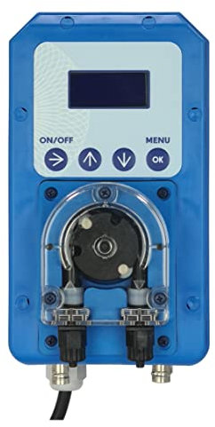 Dosificador automático programable regulador de PH. Bomba peristáltica con lectura y control de PH, y sonda de nivel del producto dosificado.