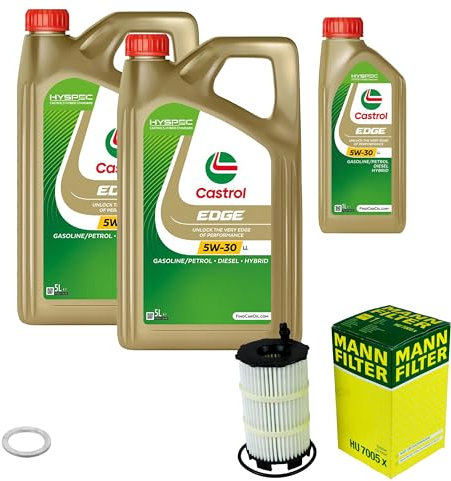 EISENFELS Inspektionspaket Wartungspaket Filterset mit 11 L Motoröl 5W-30 Ölfilter Verschlussschraube
