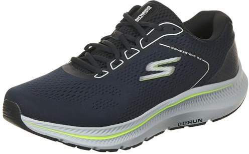 Skechers Go Run Consistent 2.0 Mile Marker Sneaker für Herren, Navy, 42 EU