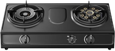 Réchaud Au Propane, Réchaud Au Propane Portable À 2 Brûleurs, Table De Cuisson À Gaz En Acier Inoxydable Haute Puissance 17742,4 BTU For Cuisine Extérieure, Camping-car Et Appartements (Color : NG,
