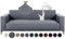 Alishomtll Sofa Überzug 4 Sitzer Stretch Sofabezug Universal Wasserabweisend Couch Überzug Sofaüberwürfe Elastische Jacquard Couchbezug rutschfest Sofaschoner für Hunde Katzen (230-300cm, Hellgrau)