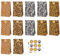 POFET 12er-Pack Bonbontüten mit Tiermotiv, Leoparden-Zebra-Löwen-Streifendesign, Papiertüten für Kekse und Bonbons