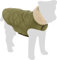 Flamingo Hundemantel – Bonnie – Grün – A: 40 cm | B: 34–40 cm | C: 54–60 cm – Premium Line – wasserabweisend, waschbar bei 30 °C, Klettverschluss, Plüschfutter