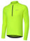BERGRISAR Halb-Reißverschluss Radtrikot Fahrradtrikot für Herren Langarm MTB Mountainbike Trikots Loose-fit Neongrün Groß