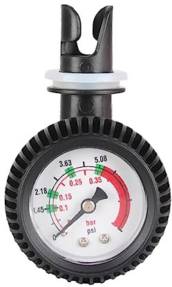 SEWOART Schlauchboot-Druckmesser Luftventil Pumpe und Thermometer für Kajak-Surfbrett