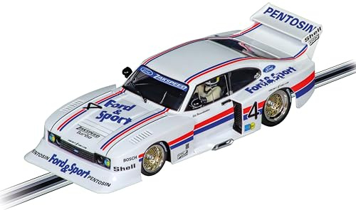 Carrera Digital 124 Ford Capri Zakspeed Turbo, Lili Reisenbichler – Slotcar mit Lichtfunktionen, digitalisierbar & detailgetreu – Perfekt für spannende Rennen auf der Carrera Digital Bahn