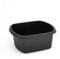 Washing Up Bowl for Sink | Black Small Rectangular Plastic Sink Bowls (7 Liter Capacity) | Wash Up Basin Bowl for Kitchen Sinks