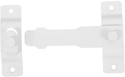 EXHUMKY 1set Serrature Scorrevoli Inossidabile Per Porte e Recinzioni Chiusura Per Gabbie Animali Garage Bagno e Cortili Design Moderno e Resistente Facile Installazione