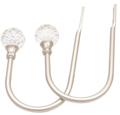 Steowsey A Metal U Shaped Shackles Window Accessories Curtain Holdback Wall Tie Backs Hooks Hanger Home Replacement Parts