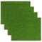 4 Pcs Fake Grass Decor, 8 X 10 Inch Mini Fake Garden Grass Turf Decor Craft, Grasses Mat for Craft Outdoor Decors Dollhouse Diy Ornament