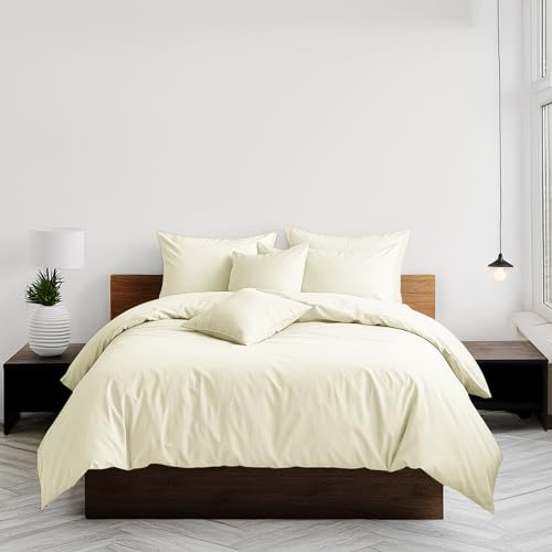 Home Sweet Home UK Plain Dyed King Size Duvet Cover Sets Soft PolyCotton Duvet Cover Sets King size With Button Closure Non-Iron Easy Care Bedding With Matching Pillowcase