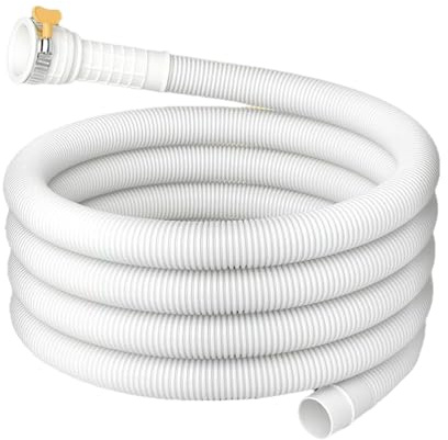 Holdes Wasserablaufschlauch für mobile Klimaanlage – Schlauchverlängerung für tragbare Klimaanlage von 3 m, flexibel mit Gummischelle, Durchmesser 2,5 cm