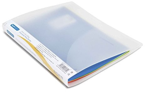 Rapesco 0923 Ringordner, 2 Ringe, 25mm Rücken, A4, Farblos Transparent, A4, 10er Pack