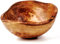 Corbeille à fruits ronde en bois d'olivier - Coupe naturelle - Bol à pain en bois - Saladier - 26 cm