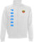 AkyTEX Russland Russia EM-2020 Sweatjacke Wunschname Wunschnummer Weiß XL