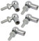 sourcing map 5stk. Gelenkkopf Kugellager mit Bolzen, Recht-Hand Innengewinde M8x1,25mm und Recht-Hand Außengewinde M6x1,0mm, Kugelbuchse Endfitting