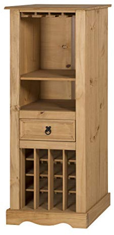 Mercers Furniture Corona Wine Rack Light Fiesta Wax