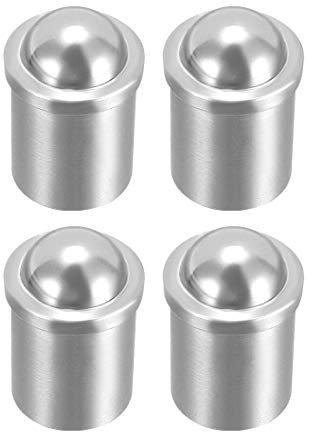sourcing map Door Cabinet Closet Drawer 10mm Dia Stainless Steel Ball Catch Latch Catcher 4Pcs
