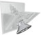 20 Rückwandverbinder Schubkastenboden Regal Stabilisator Fach Halter Keil Transparent